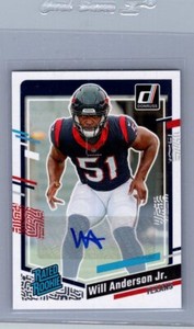 2023 Donruss #342 Will Anderson Jr. Rated Rookie Autographs