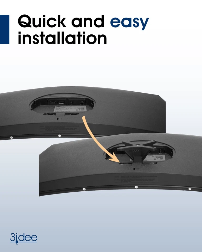 Samsung (U32R590, U32R592, U32R594) VESA Adapter - 75x75mm - Bild 3 von 4