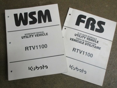 Kubota RTV1100 RTV 1100 utility vehicle service & repair manual | eBay