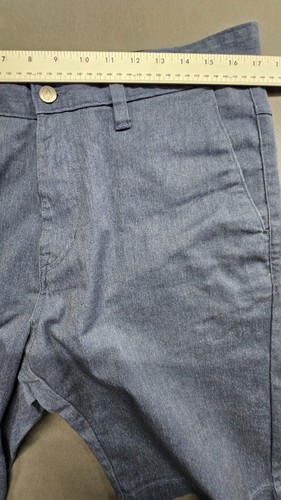 Volcom Men’s Blue Chino Flat Front Shorts Size 33 - Picture 10 of 11