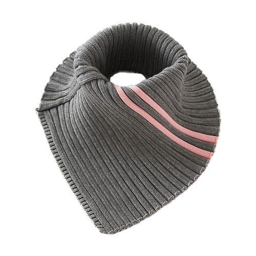 Winter Turtleneck False Collar Knit Striped Detachable Scarf Stretch Neck Warmer - Picture 9 of 11
