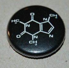 COFFEE 25MM / 1 INCH Button Badge CAFFEINE - 12 Designs Available! GEEK