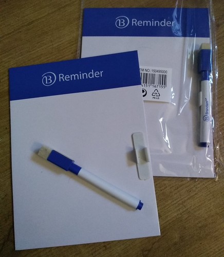 2 x Reminder card Whiteboards & pens - magnetic back 20x15cm fridge memo etc - Picture 2 of 3