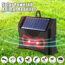 Ultrasonic Sound Pest Repellent Control Solar Wild Animal Repeller Rat Deterrent