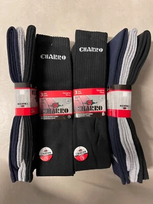 12 Paia Calzettoni Calze lunghe Spugna Unisex EL CHARRO tennis