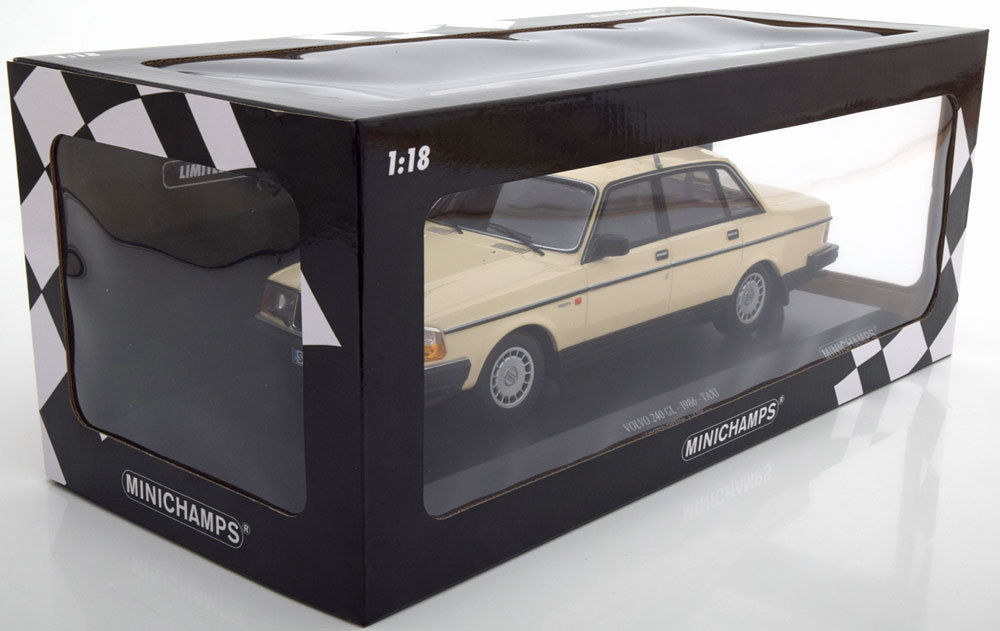 MINICHAMPS 1986 Volvo 240 GL Taxi Classic Creme Color LE of