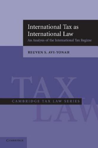 International Tax as International Law Avi-Yonah Paperback 9780521618014