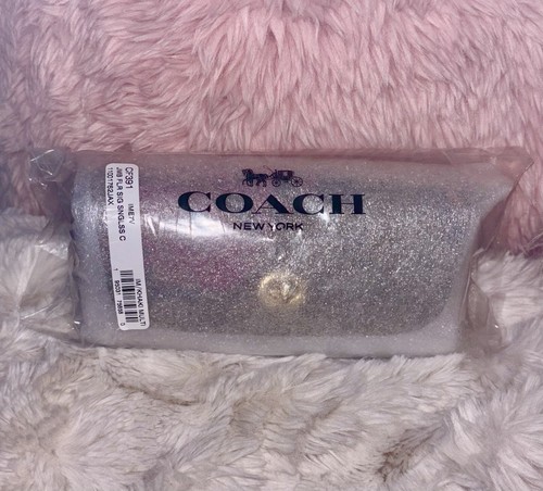 NEW Coach Signature Coated Canvas Jumbo Floral Print Sunglass Case Bag Charm $95 - Picture 15 of 18