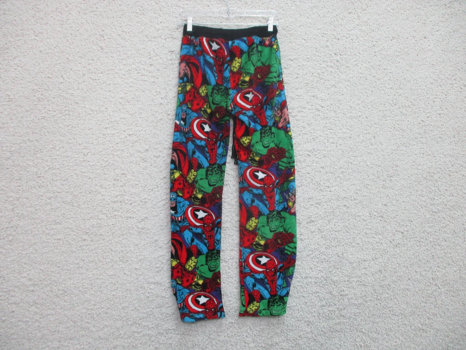 Pantalones de pijama Marvel pequeños adultos azules rojos verdes superhéroes Hulk Vengadores para mujer Foto 3 de 4
