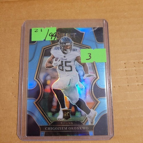 2022 Select Premier Level Light Blue Prizm 21/99 Chigoziem Okonkwo #197 Rookie