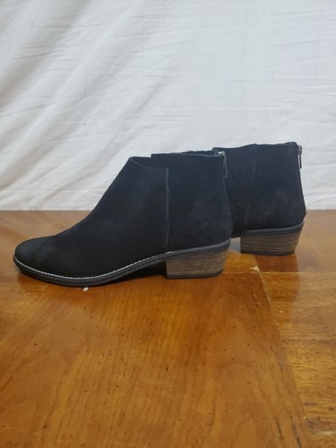 Very Volatile LA Suede Leather Ankle Boots Aldworth Booties Shoes Black Size 10 - Picture 2 of 6