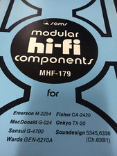 MHF-179 HI-FI SAMS MANUAL  EMERSON FISHER MACDONALD ONKYO SANSUI WARDS NOS
