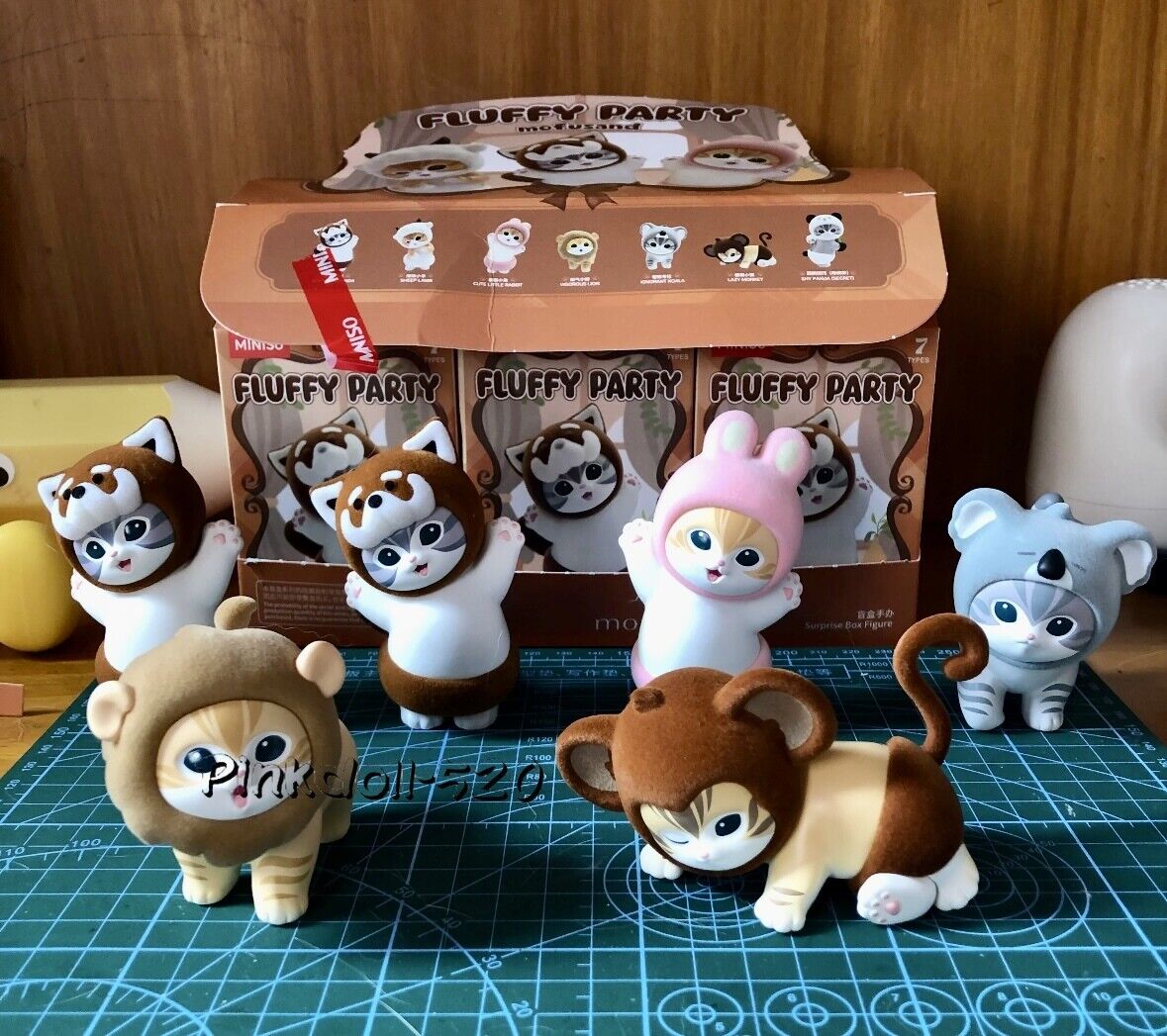 MINISO Mofusand Fluffy Party Series Cat Confirmed Blind Box MINISO Mofusand Fluffy Party Series Cat Confirmed Blind Box