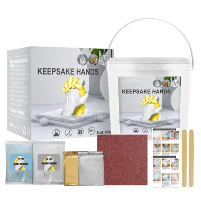 DIY Hands Casting Kit Plaster Statue Keepsake Molding Hand Holding Craft for Cou