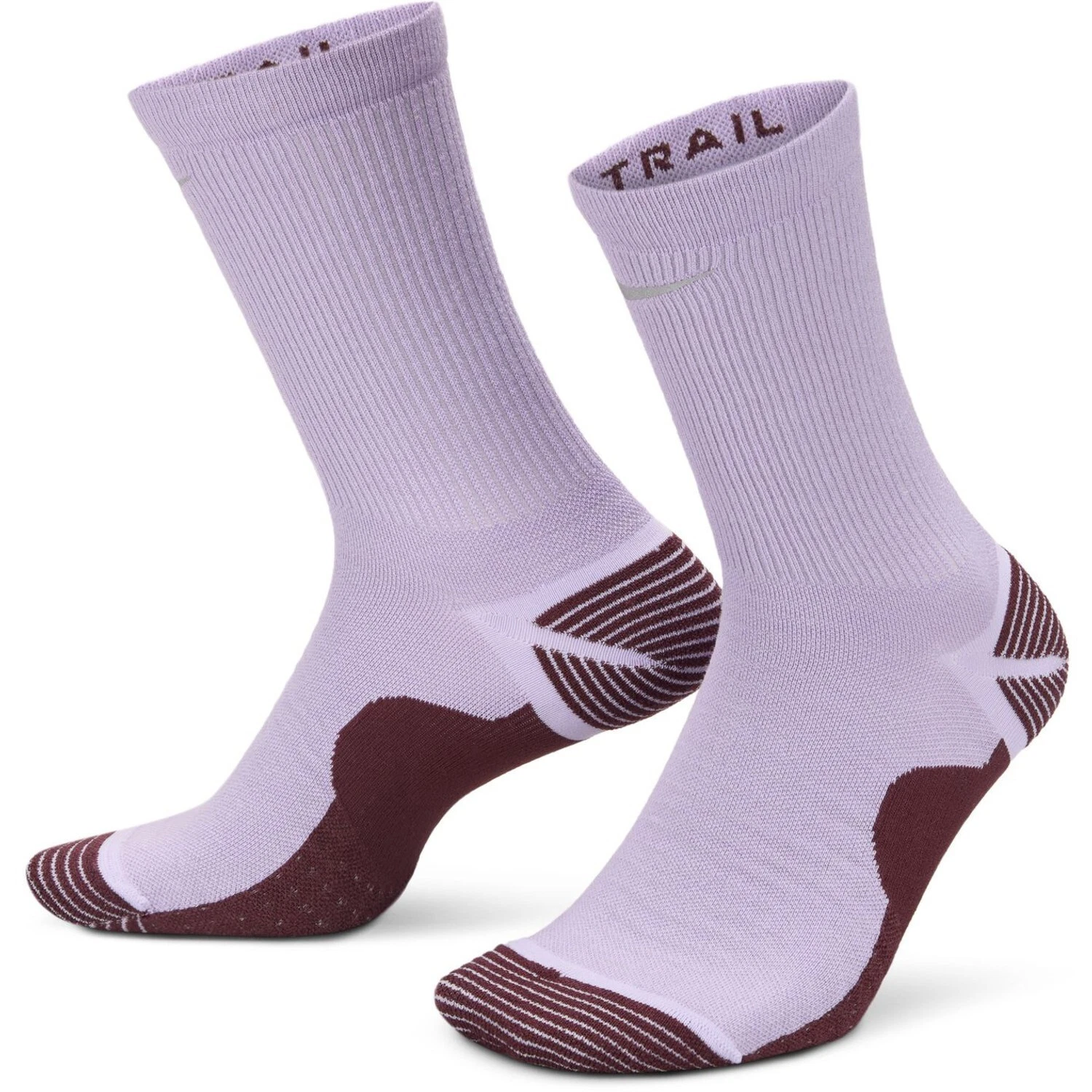 NEW Nike Trail Running Wool Blend Nikegrip Dri-Fit Crew Socks Men's Size 10-11.5