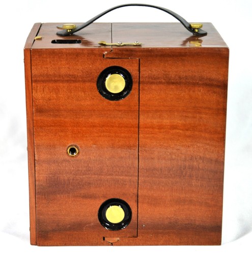 BOX CAMERA BLAIR NO. 7 WENO HAWK-EYE 105-112 yrs old ANTIQUE CUSTOM TINEO WOOD - Picture 9 of 9