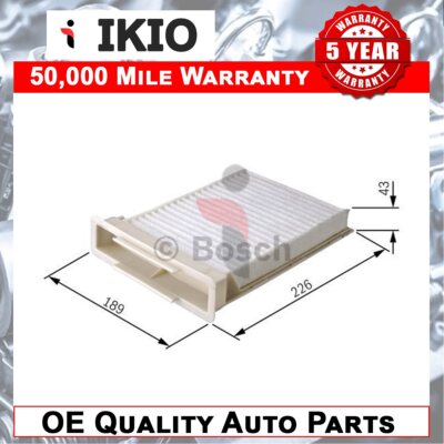 Fits Nissan Micra Note Renault Clio Modus Dacia Duster Cabin Filter Ikio #2