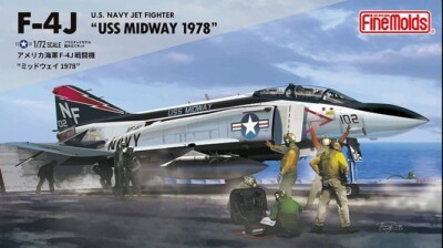 Fine Molds 72743 - 1/72 U.S. Navy Jet Fighter F-4J ''USS Midway 1978'' - Neu