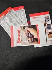 Pocket Starrett Metric Equivalents & Decimal Charts with Notebook Machinist E4