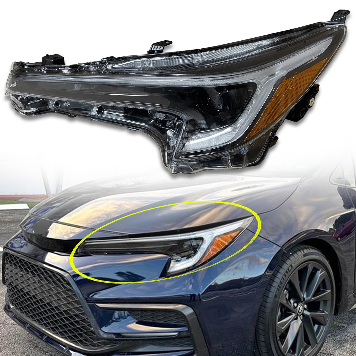 Toyota Headlight 81150-02U60 Headlight Assembly For 2023-2024