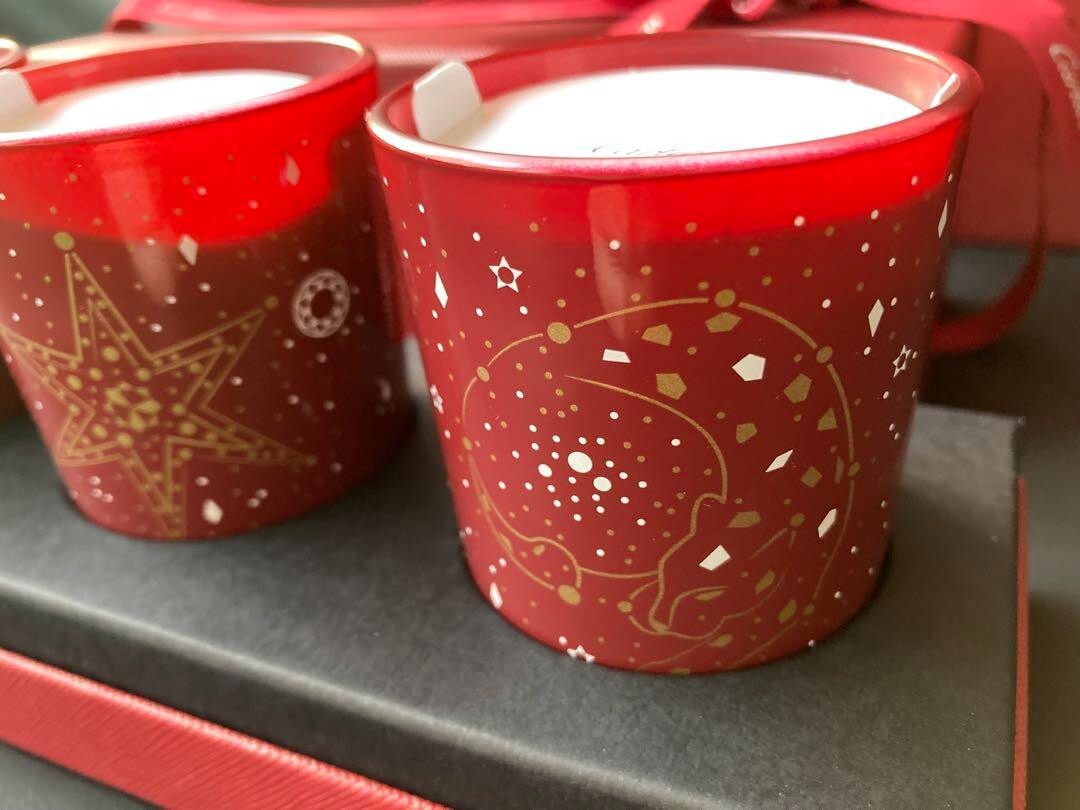 Set of 3 Cartier Aromatic Candle Panthere Red Authentic VIP Gift
