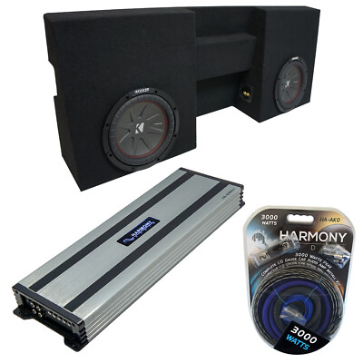 05-UP Toyota Tacoma Double Cab Kicker CompR CWR10 Dual 10 Sub Box HA-A1500.1