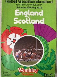 England v Scotland 1979 Football Programme. Home International. Wembley Stadium