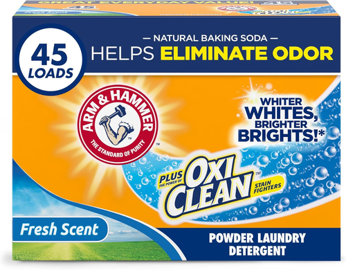 Arm & Hammer plus Oxiclean Powder Laundry Detergent, Fresh Scent, 45 Loads, 3.48 - Picture 13 of 13