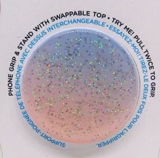 PopSockets Phone Grip Stand Glitter Morning Haze PopGrip Popsocket Swapable Top