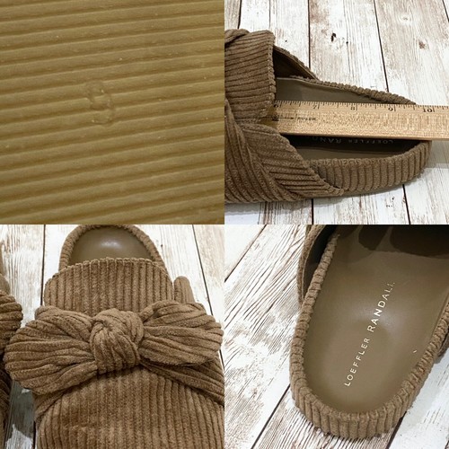 LOEFFLER RANDALL Corduroy Bow Bree Studded Women’s Clog Mule Size 9 EUC - Picture 11 of 12
