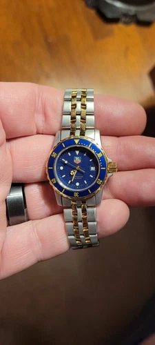 Tag Heuer WD1423.BB0615 Womens 1500 Series Watch Blue Gold Silver Professional