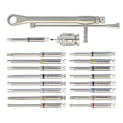 Implant Screwdrivers Latch Hex Drivers Torque Wrench Hand Adapter 3i Zimmer Adin