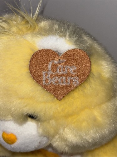 Vintage Gund Care Bear Yellow Sunshine Bear Plush With Tag HTF - Picture 10 of 10