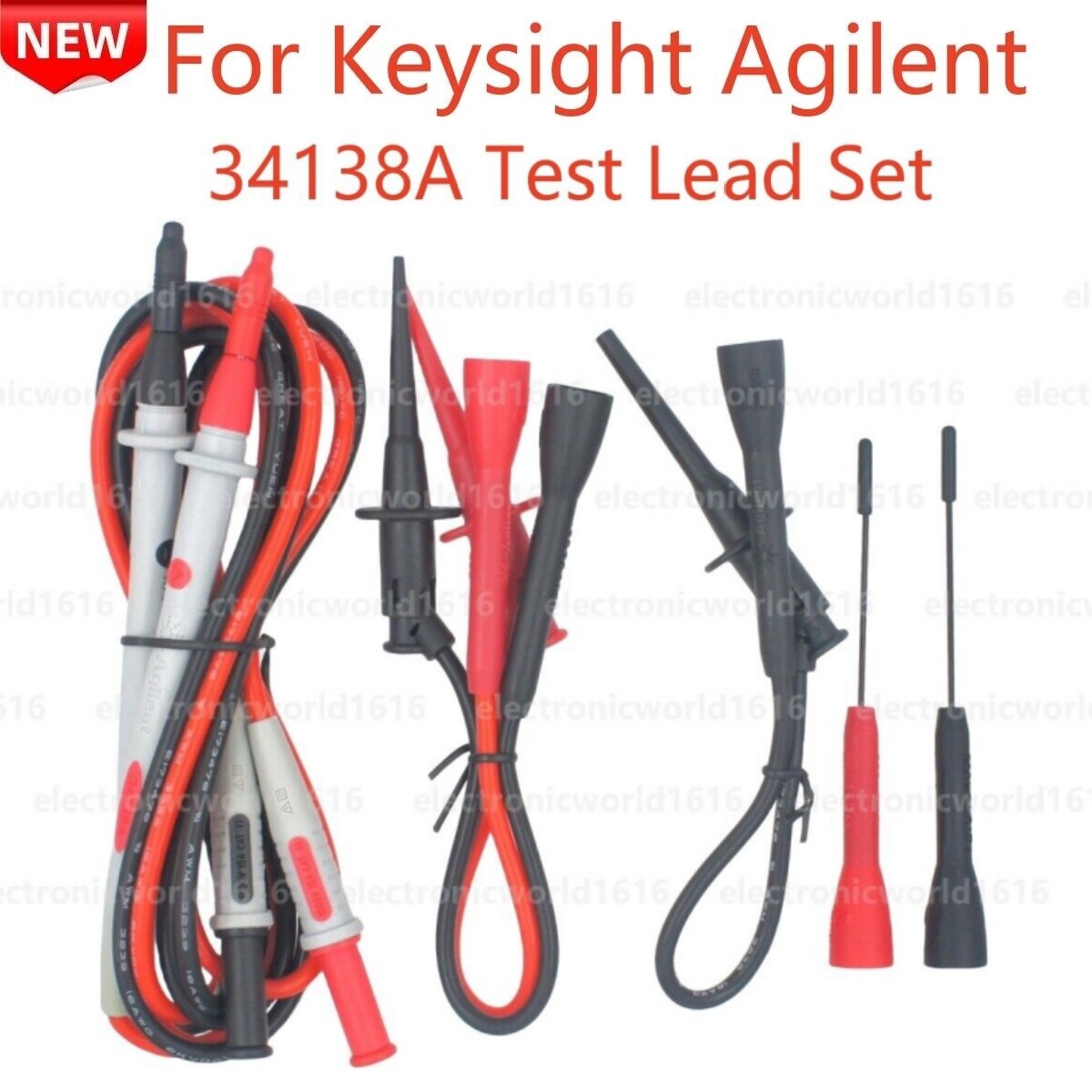 For Keysight Agilent 34138A Test Leads Set Multimeter 1000V CATII Probes Kit New