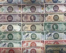 TRINIDAD AND TOBAGO DOLLAR BANKNOTES - CHOICE OF NOTE & STYLE