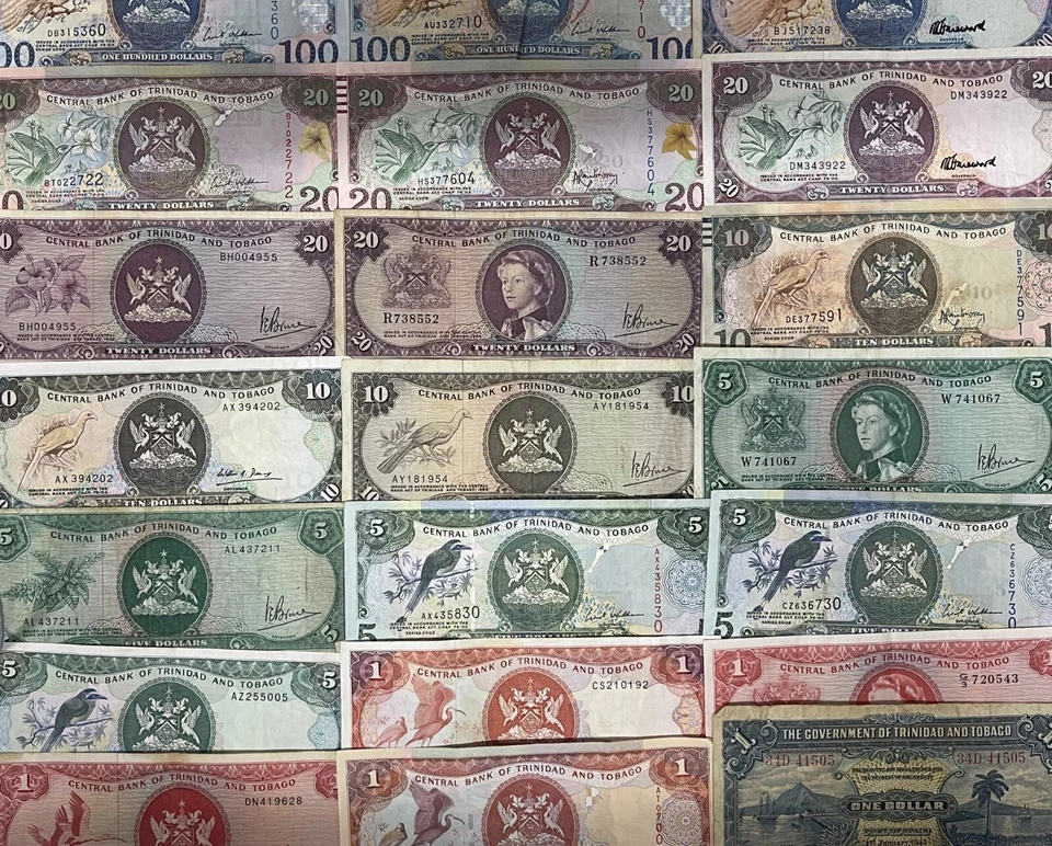TRINIDAD UND TOBAGO DOLLAR BANKNOTEN - SCHEINWAHL & STIL - Bild 1 von 1