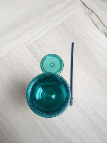 Starbucks Summer Swirl Turquoise Teal Green Blue Wave Cold Cup Tumbler 24oz - Picture 4 of 4
