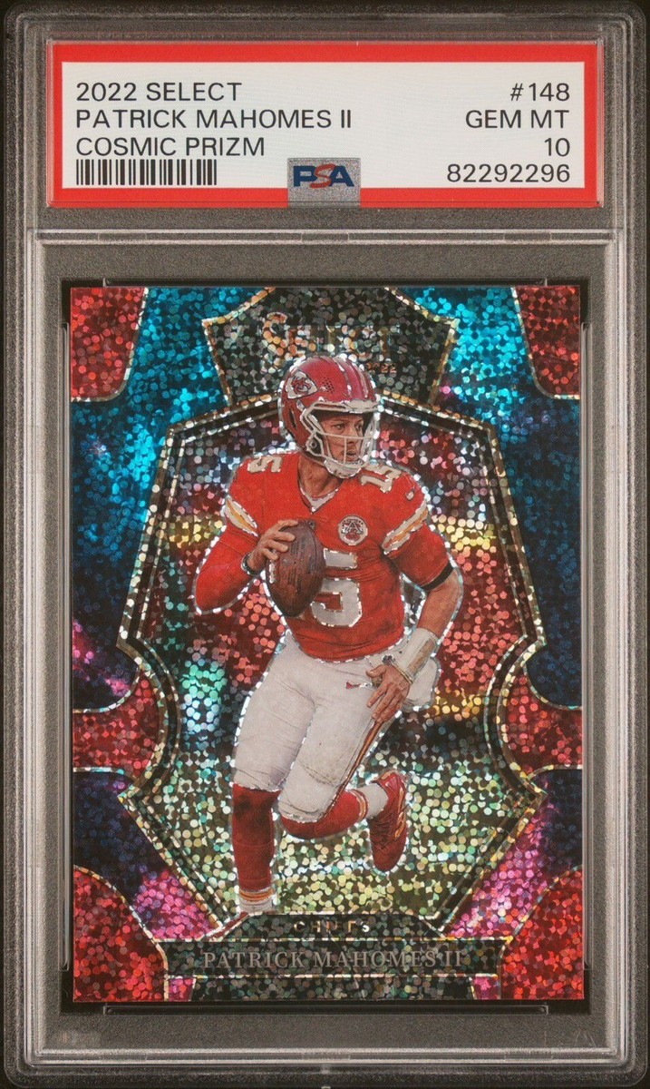 2022 Select Patrick Mahomes Cosmic Prizm Premier Level PSA 10, LOW