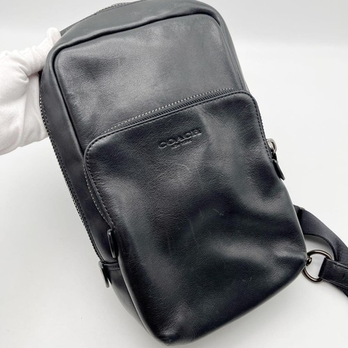 Coach Shoulder Bag Gotham Pack Black Cc108 - Picture 15 of 17