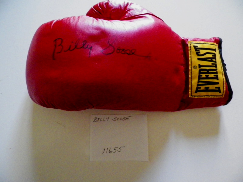 BILLY SOOSE -BOXING HOFer AUTHENTIC AUTOGRAPHED EVERLAST GLOVE 6-8-98