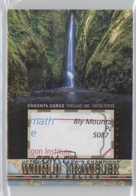2018 Goodwin Champions World Traveler Map Relics Oneonta Gorge United States t5g