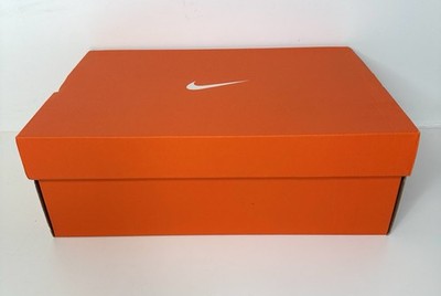 NIKE Athletic Shoes Sneakers Orange Empty Box Only - 13  x 9  x 4.75  Pristine