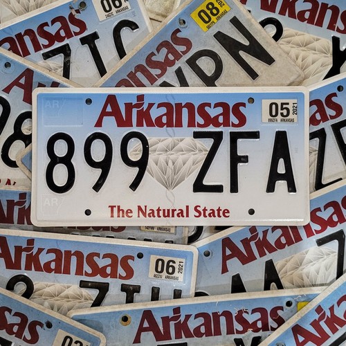 Arkansas Diamond License Plate 🔥FREE📬🔥 1 Random The Natural State Graphic Tag