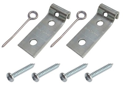 Taskar Sofa Zig Zag Spring Repair Brackets (2 Pack) Quantity: 2 Kits, Black 