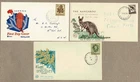 Australia 1959 - 1960 Mixed Lot FDC Cover x3 inc Flowers Kangaroo