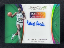 2017-18 Panini Immaculate Collection Robert Parish Marks Of Greatness Auto /99
