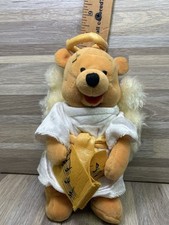 Winnie the Pooh Mini Bean Bag Choir Angel Halo Wings 8  Christmas Plush