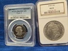 1878 Morgan Silver Dollar NGC AU55 Also PCGS PR69DCAM 1979 Dollar B ANTHONY