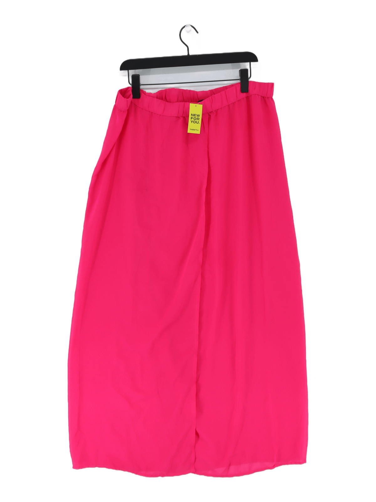 Yours Womens UK 18 Pink Polyester Long Maxi Skirt-image