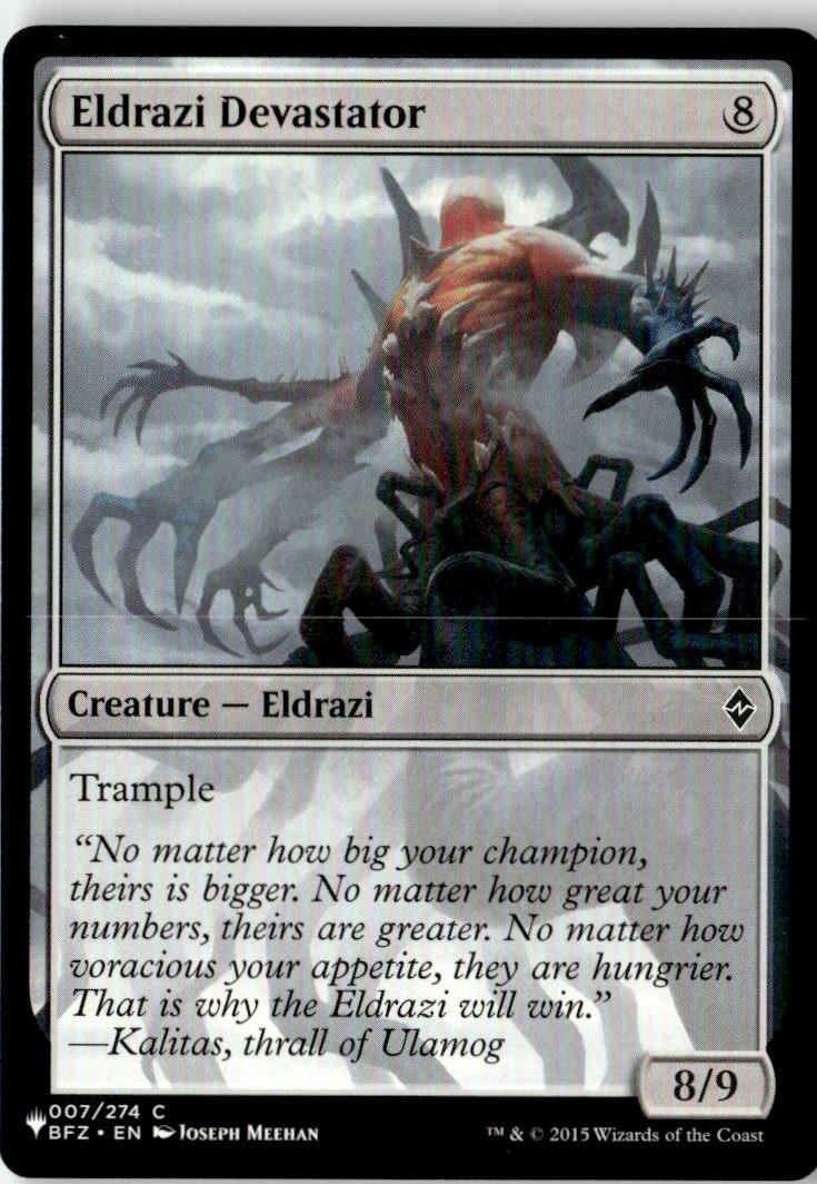 Eldrazi Devastator NM The List Reprints Magic 7